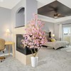 Warmplants 6ft Artificial Cherry Blossom Tree, Fake Sakura Pink Flower