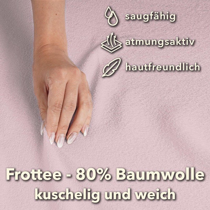 STUDIO Basic Terry Fitted Sheet 140 x 200 cm -