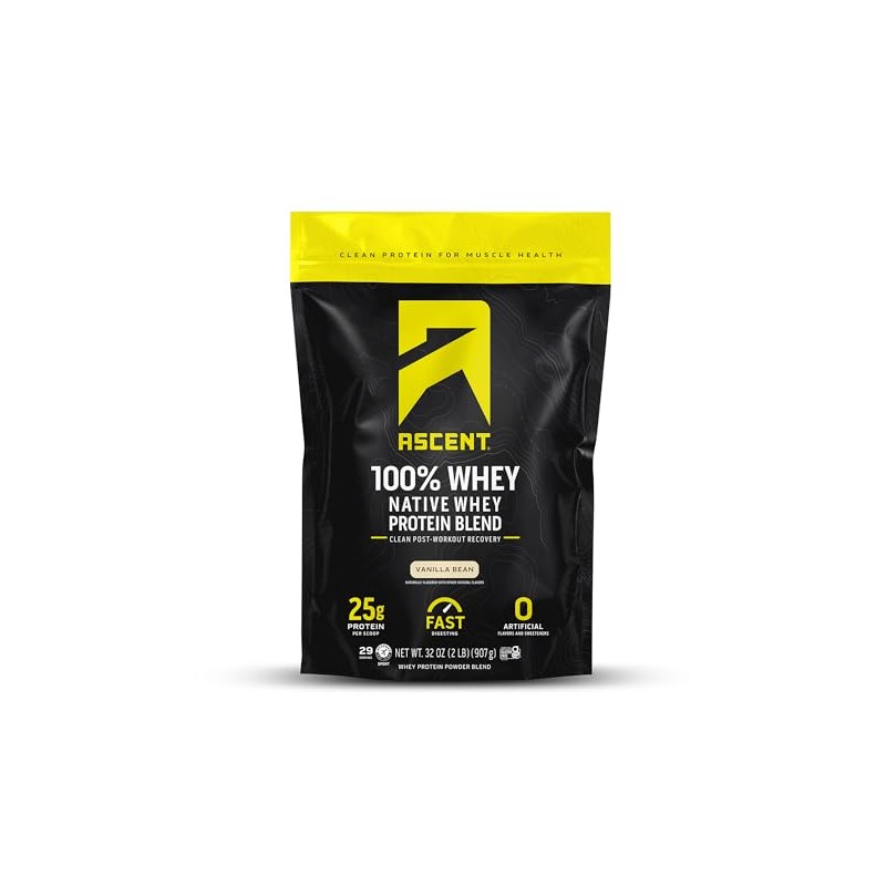 Ascent Native Fuel Whey Polvo Proteínico con Suero de Leche