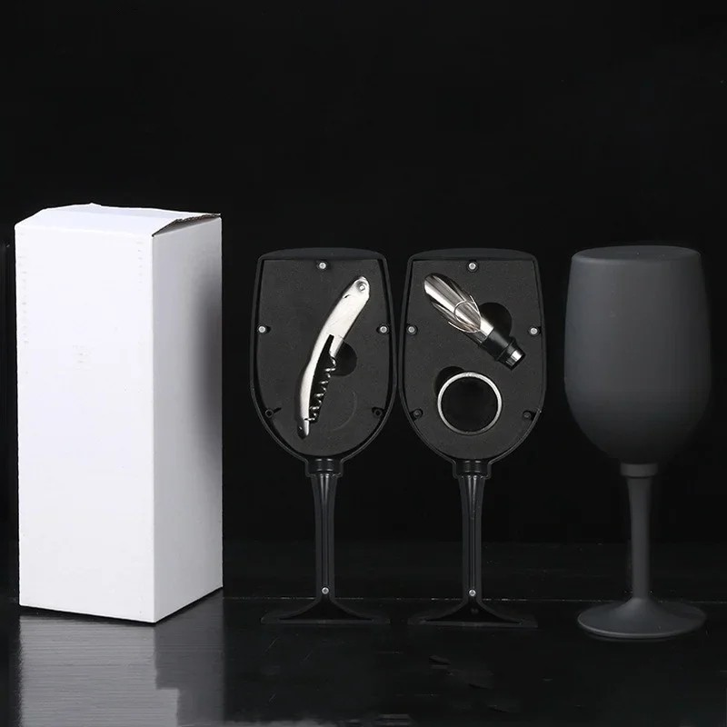 3/5-Piece Wine Opener Accessory Set – Stainless Steel Corkscrew, Foil