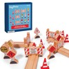 16 Pc Wooden Construction Signs and Traffic Cones - Construction