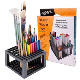 Mont Marte Pens and Brush Holder - 82 Slots Pen Holder - 18 Extra Wide Markers Slots - Ideal for Storing and Organizing