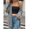 Cicy Bell Womens Oversized Cardigans Long Sleeve Open Front Shawl