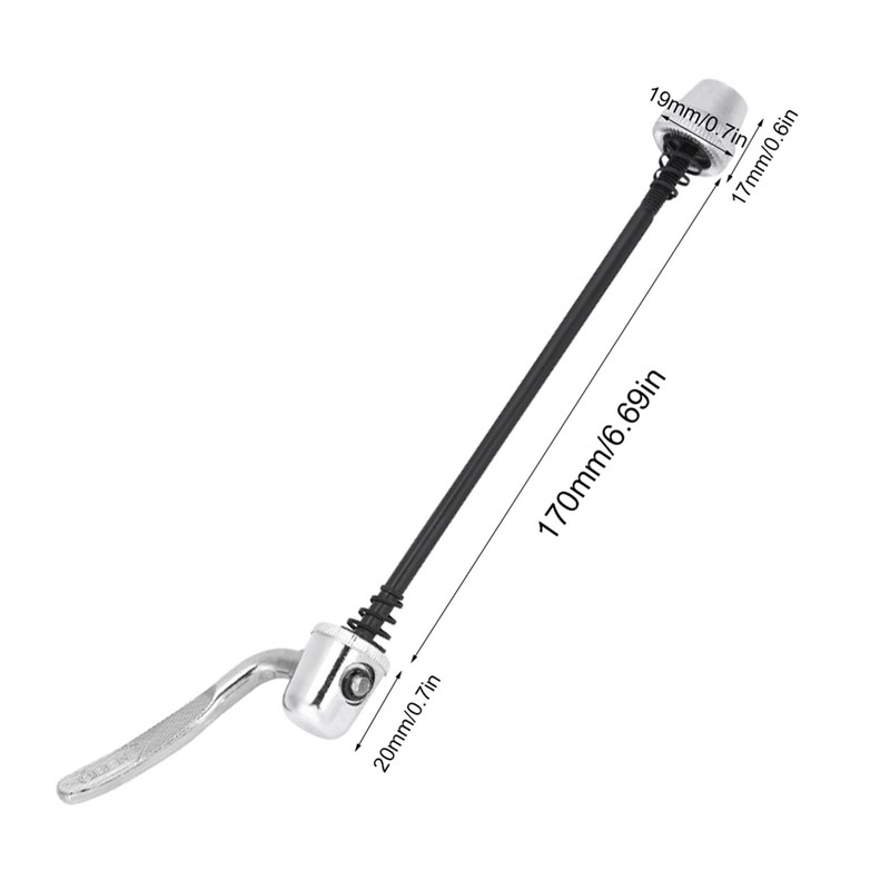 Alomejor Bicycle Skewer Steel Bicycle Quick Release Skewer Lightweight Quick