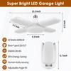 YWD LED Garage Light Motion Sensor, E26/E27 Screw-in Ceiling Mount