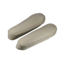 Hihaha Center Console Seat Armrest Cover - Car Inner Seat Armrest Lid Storage Covers Trim - for Toyota Sequoia 2001-2007 Faux Leather Beige - 1 Pair Durable Material