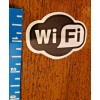 WiFi Sticker Decal Vinyl Wi-Fi Free Internet Black White 2"