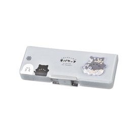 Compact Double-Sided Pen Case OBAKENE/Nyanko Tsudoi