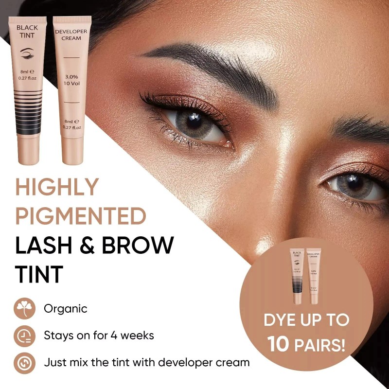 Lomansa Lash Color Kit - Professional Eyelash and Brow Color