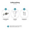 ledscom.de Wall lamp WAIKA, Two-Flame, with Switch, matt Chrome, incl.