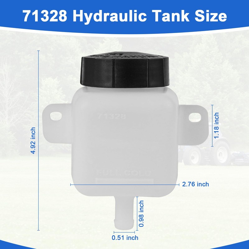 Lawnmower Hydraulic Fluid Expansion Tank Replacement for Bad Boy, Zt