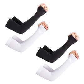 7 Pairs Cooling Arm Sleeves,Arm Sleeve,Uv Sun Protection Arm Cover Sleeve for Women Men Outdoor Sports Cooling Sleeves (4 Pcs)