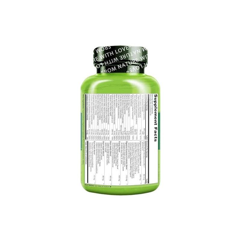 NATURELO Whole Food Multivitamin for Women | 240 Capsules |