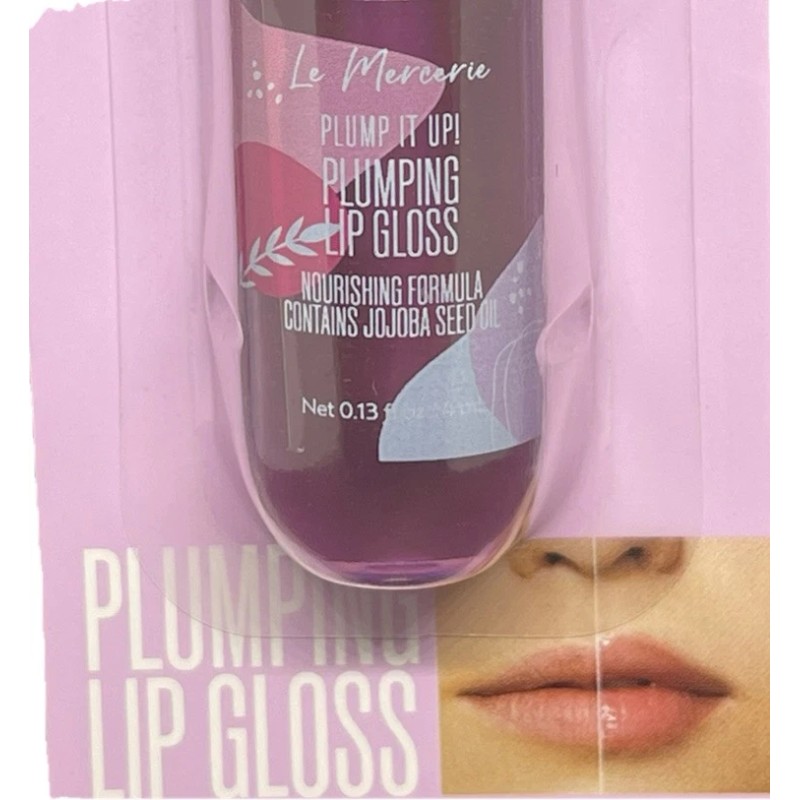 LE MERCERIE "Plump It Up" Moisturizing Lip Gloss (Clear Berry)