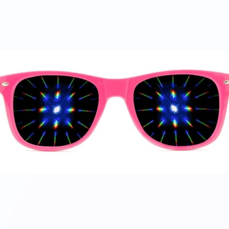 Ultimate Diffraction Glasses - Black - 3D Prism Effect EDM