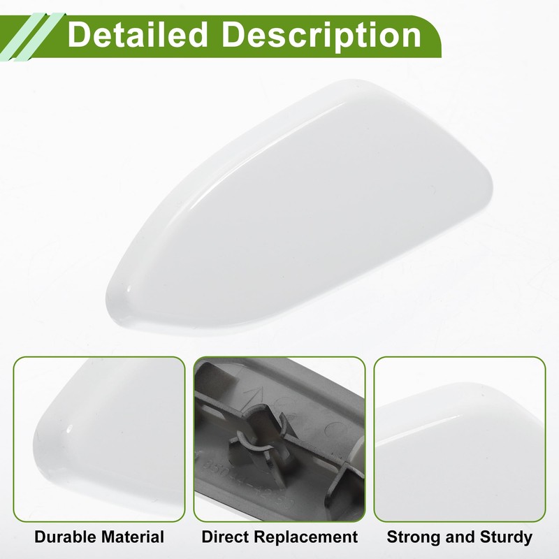HOPESPANNER Front Right Side Bumper Headlight Washer Nozzle Cover Cap