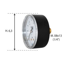 Boutté 2151408 Soft Grip Rear Tire Gauge 8 x 13