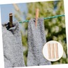 Hohopeti Clothes Pegs 50pcs Wooden Laundry Clips Heavy Duty Large