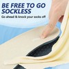 riemot Terry Cloth Sockless Insoles for Men Arch Support Barefoot