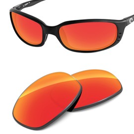 Tintart Performance Replacement Lenses Compatible with Costa Del Mar Brine Polarized-Fire Red