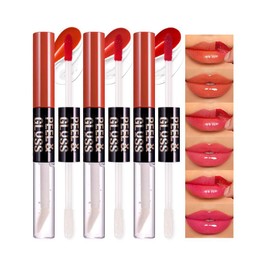 KXmzeG Peel Off Lip Gloss, Long Lasting Tint (01#+02#+04#, Pack of 1)