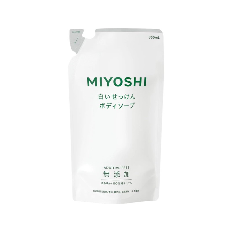 Miyoshi Additive-Free White Soap, Body Soap, 13.5 fl oz (400