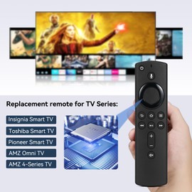 Voice Remote Control Replacement for AMZ-FireStick 3rd Gen+ Luminous Cover Case, Fit for TV Stick/ 4K Max, 2nd Gen, Lite, Cube(1st Gen & 2nd Gen) (L5B83H ONLY Without COVERCASE)
