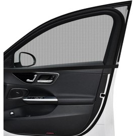 Car Window Shade  2 Pcs Auto Side Front Sun Shades Heat Block and UV Rays Protection Breathable Mesh Privacy Curtain Universal Fit Most (Car Seat 2Pcs 16"×23") - Size: SUV Back Seat 2Pcs