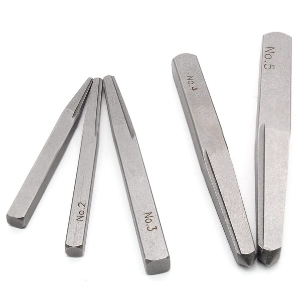 Cionyce 5 Pcs Bolt Extractor Set Straight Fluted Screw Extractor