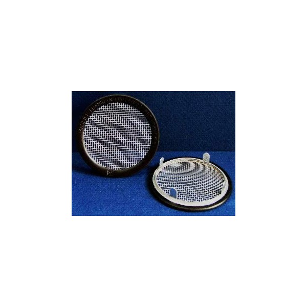 2" Round Open Screen Vent - tab Style - Black - Pkg of 6