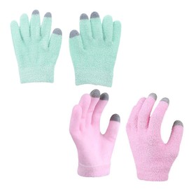 Healvian 2pairs Moisturizing Hand Gloves for Dry Skin Care Touchscreen Compatible Gel Gloves for Overnight Nourishment for Women Pack for Easy Use