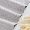 jinchan Tab Top Gray Kitchen Curtains 24 Inch Linen Textured