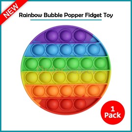 Fenzer Rainbow Pop Fidget Toys, Its Poppers Bubble with Pop Sound Sensory