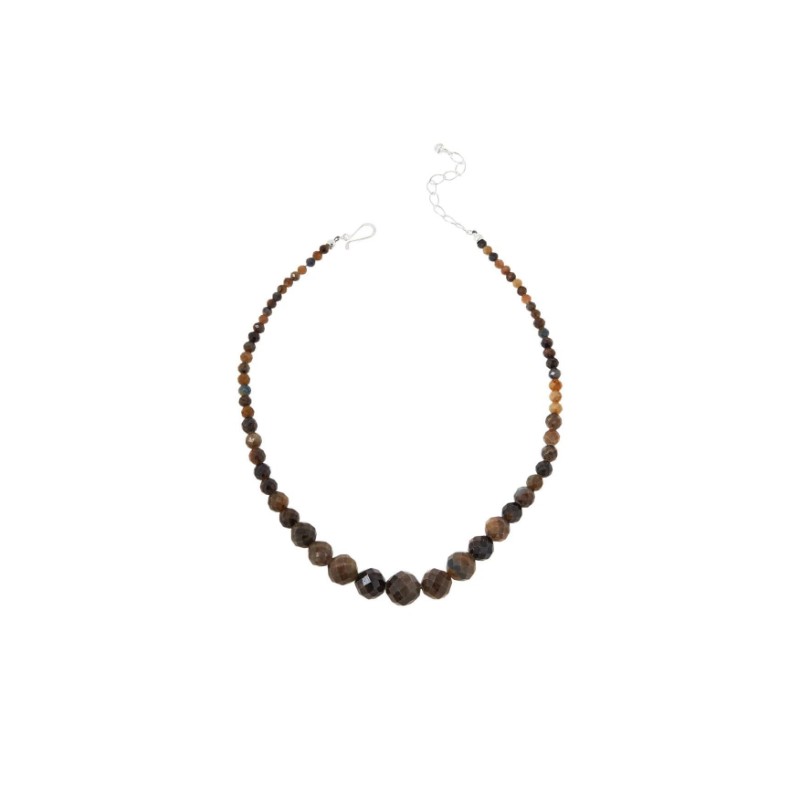 Jay King Sterling Silver Jasper Gradual Bead Necklace 18"