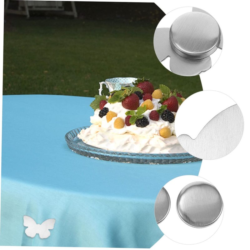 CAXUSD 6pcs Magnetic Tablecloth Fixator Creative Butterfly-Shaped Stainless Steel Weights