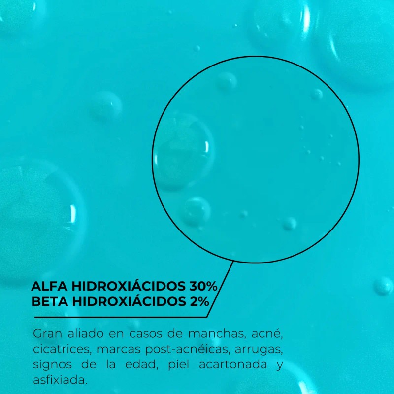 Peeling Aha 30% y Bha 2% Blue Peel Manchas acné