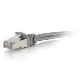 C2G 00786 Cat6 Cable - Snagless Shielded Ethernet Network Patch Cable, Gray (15 Feet, 4.57 Meters)