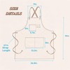 ursapela Canvas Work Apron for Men Women with 3 Pockets