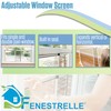 Fenestrelle Expandable Window Screen – 10″ H × 19″–36″ W