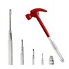 Red 6 in 1 Multitool Mini Hammer & Screwdriver Set