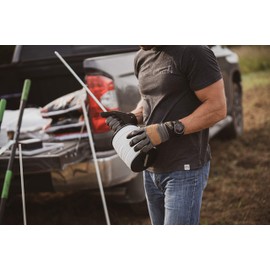 Hooyman Poly Tape with 6 Conductive Strands, Efficient Heavy-Duty Construction, UV Protection, Wire for Hot Zone Garden or Food Plot Electric Fence, Gardening, Land Management, Farming, and Outdoors