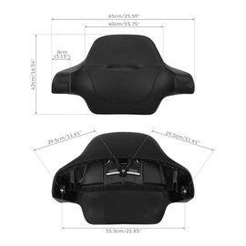 TCMT King Chopped Wrap Around Backrest Fit For Harley 2014-2025 Touring Road King Road Street Electra Glide Ultra Limited Pack