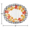 Creative Converting Fallen Leaves Oval Plates, 10" x 12", Multi-color