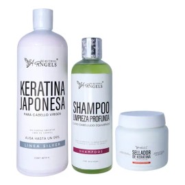 Kit Japonesa Silver 1l, Sellador 250ml, Shampoo Lp 500ml