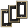 Pearled Frame Decorative Wall Plate Switch Plate Outlet Cover (Single