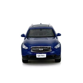 Paudi Model 1/64 Infiniti QX70S Model Car Mini Car Collection Blue