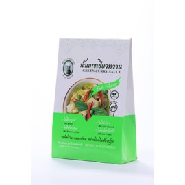 Narin's Thai Kitchen Green Curry Sauce – Spicy Thai Green Curry Base with Basil & Lemongrass – Quick Meal Solution