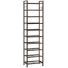 usikey 10 Tiers Narrow Shoe Rack 20-30 Pairs, Sturdy Metal