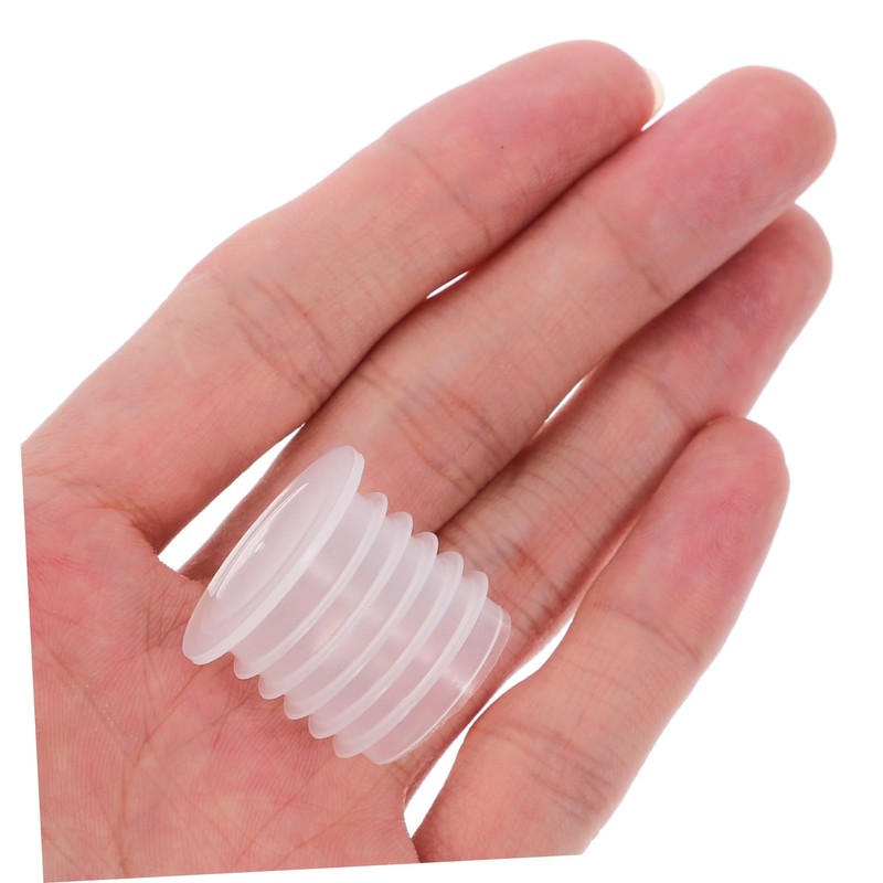 LABRIMP 100pcs Clear Plastic Stoppers for Wine Bottles Shaker Plugs