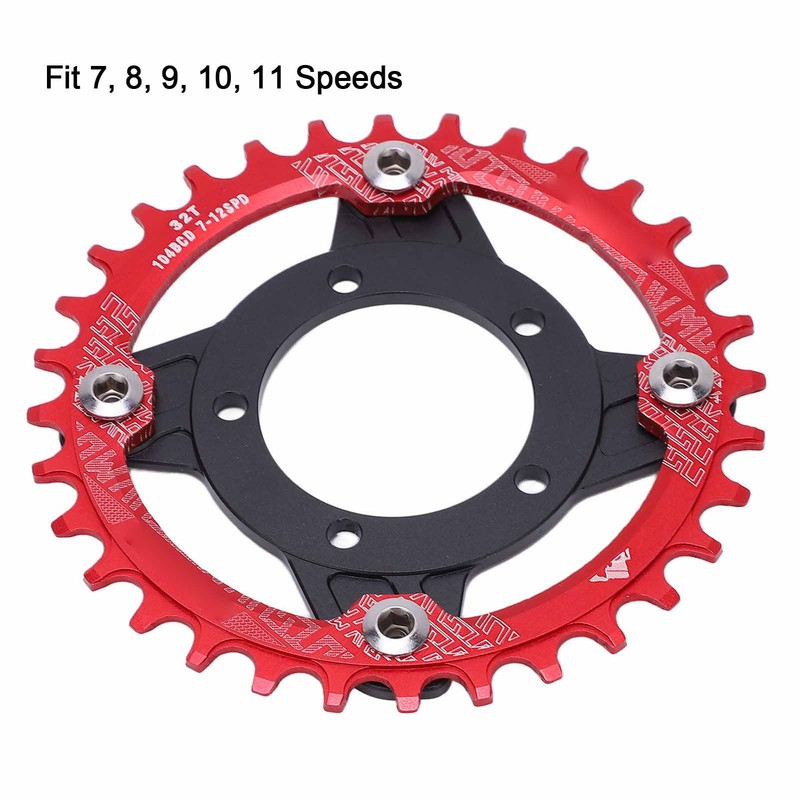 104 BCD 32T Chainring 104BCD Sprocket Adapter 32T Positive Negative